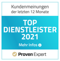 Siegel Provenexpert Top Dienstleister 2021